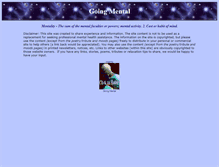 Tablet Screenshot of goingmental.org